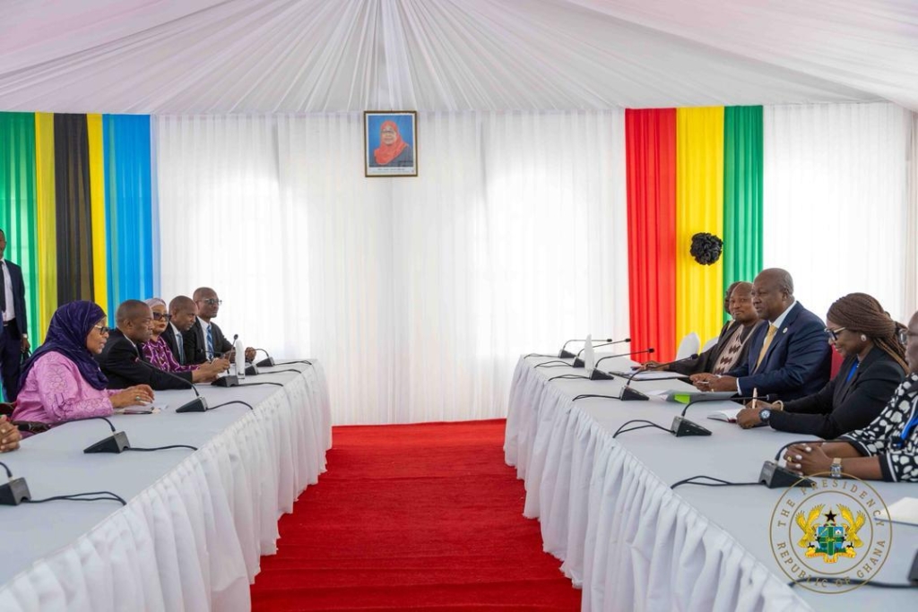 Photos: President Mahama meets Tanzania President Suluhu Hassan Photos: President Mahama meets Tanzania President Suluhu Hassan