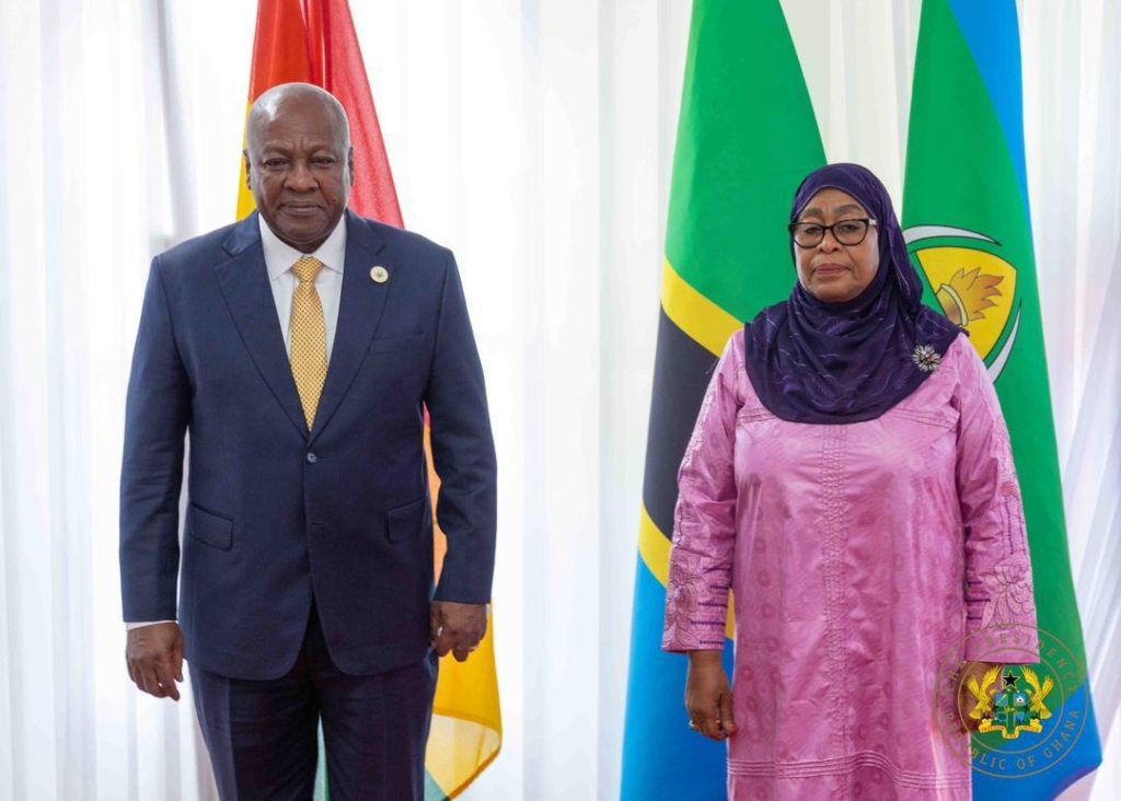 Photos: President Mahama meets Tanzania President Suluhu Hassan Photos: President Mahama meets Tanzania President Suluhu Hassan