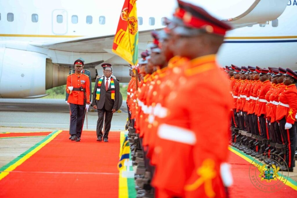 Photos: Mahama welcomes Zimbabwean President Mnangagwa for 3-day state visit Photos: Mahama welcomes Zimbabwean President Mnangagwa for 3-day state visit