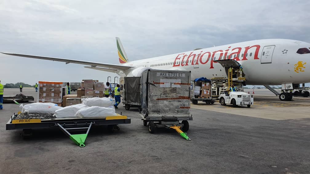 Ethiopian Airlines makes cargo delivery to support fight against coronavirus