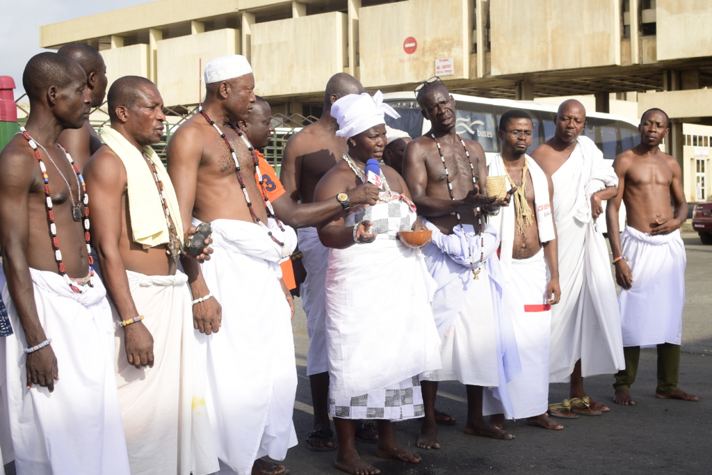 Aflao traditionalists perform sacrifices against importation of coronavirus