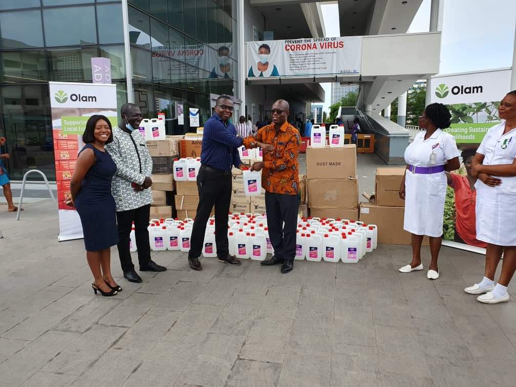 More companies support coronavirus fight as Olam Ghana donates to Accra Regional Hospital and KCCR