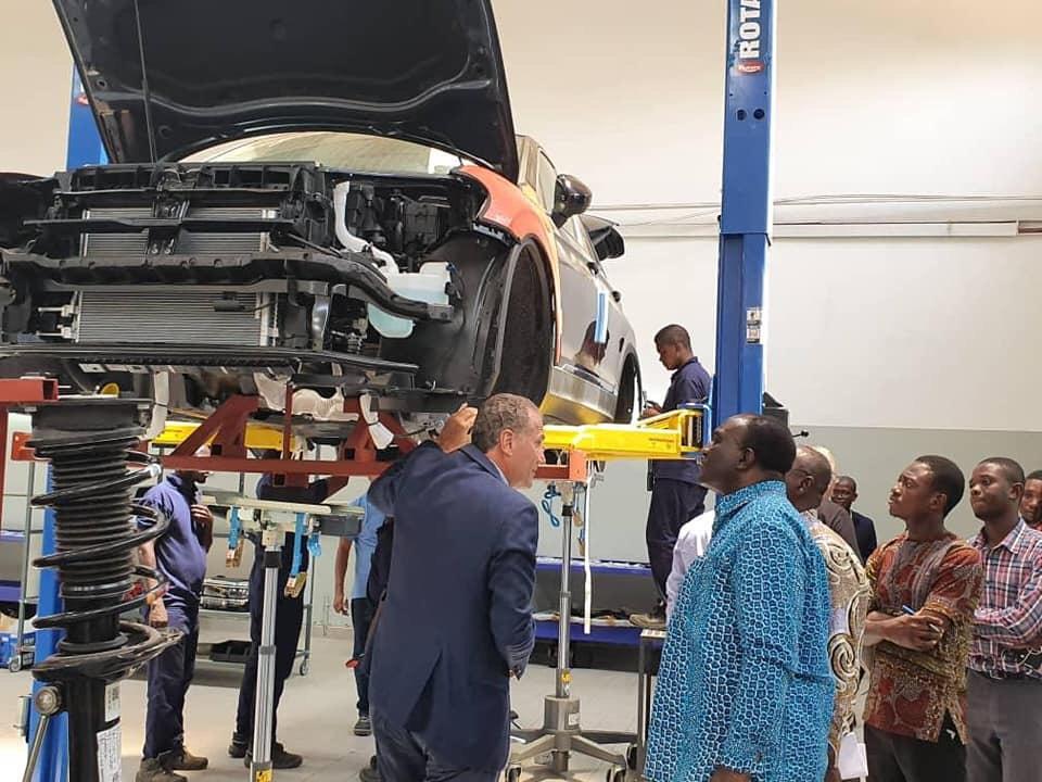 Trade Minister tours Volkswagen assembly site in Accra