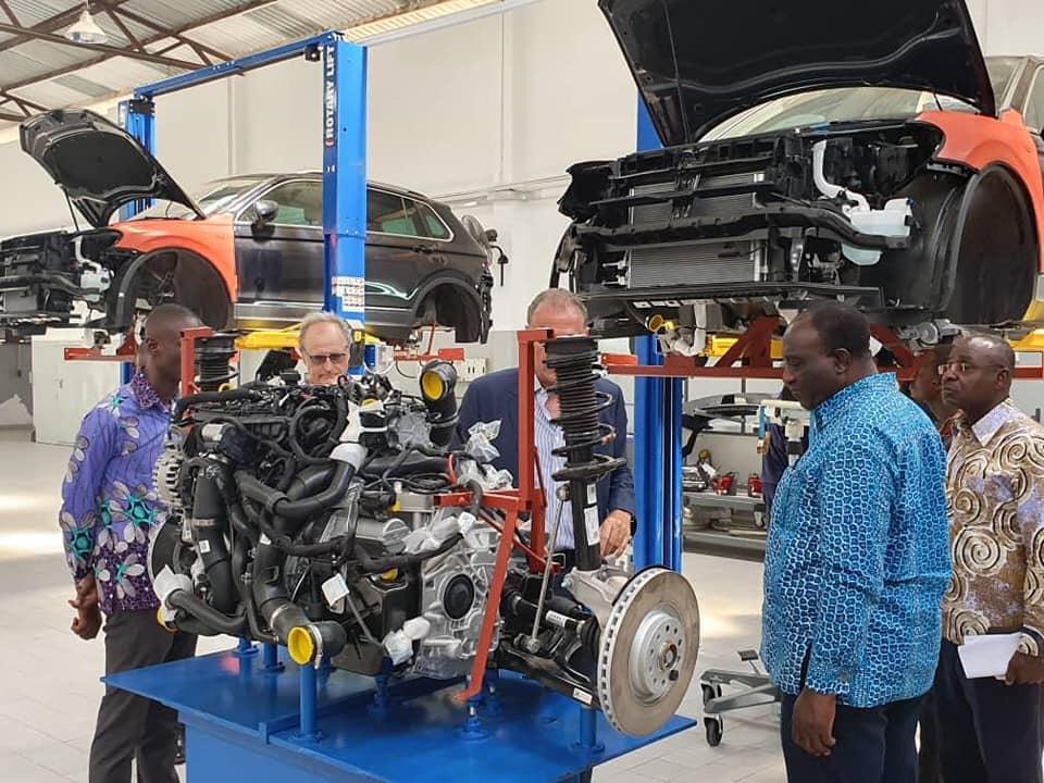 Trade Minister tours Volkswagen assembly site in Accra