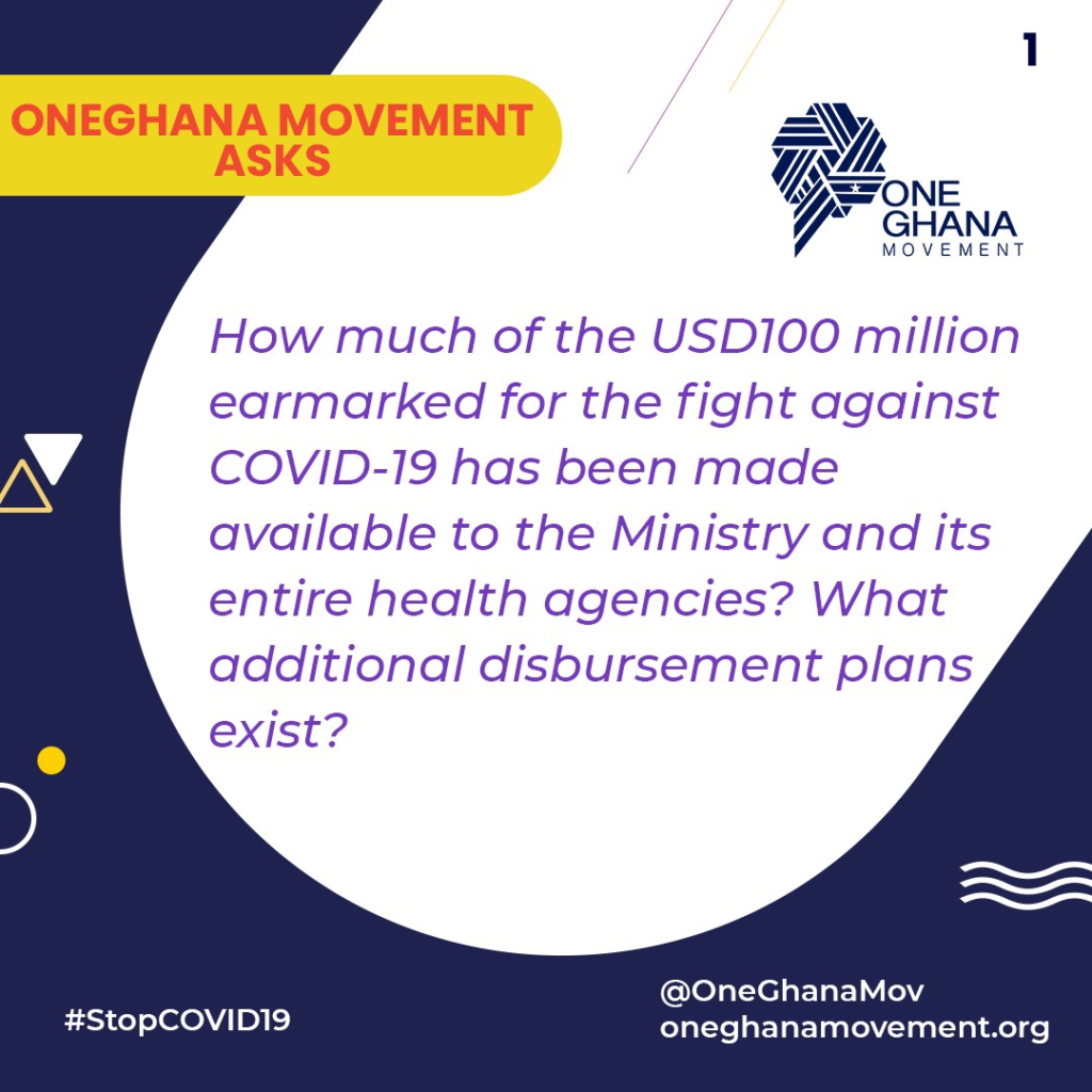 One Ghana Movement questions government’s preparedness to fight coronavirus One Ghana Movement questions government’s preparedness to fight coronavirus
