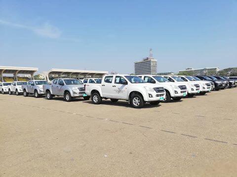 GES, others, receive pickups and motorbikes from government GES, others, receive pickups and motorbikes from government