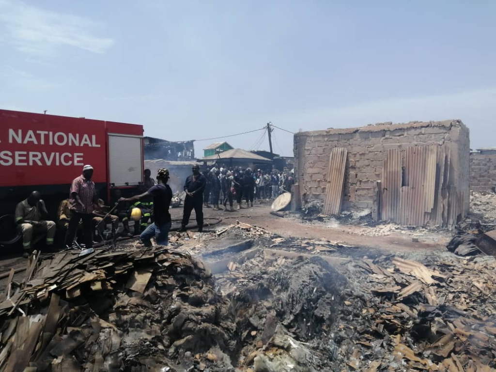 Over 800 slum dwellers homeless as fire engulfs parts of Old Fadama