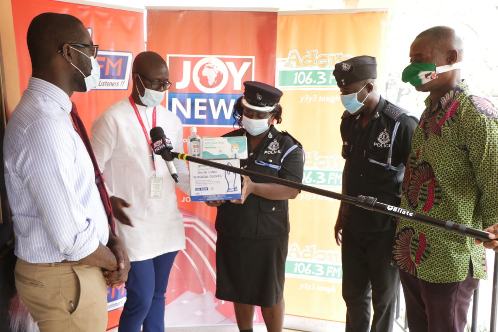 Multimedia Group donates PPEs to health centres, police stations in Accra