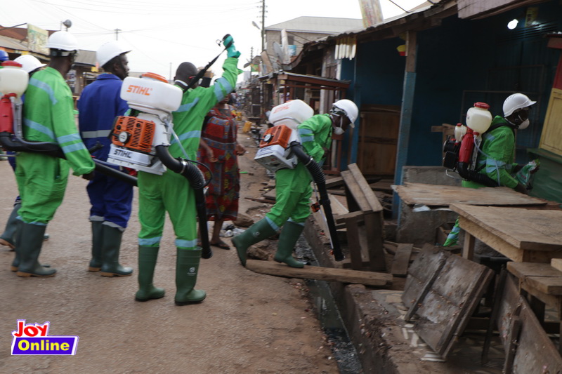 Disinfection of markets in Bono Region completed successfully