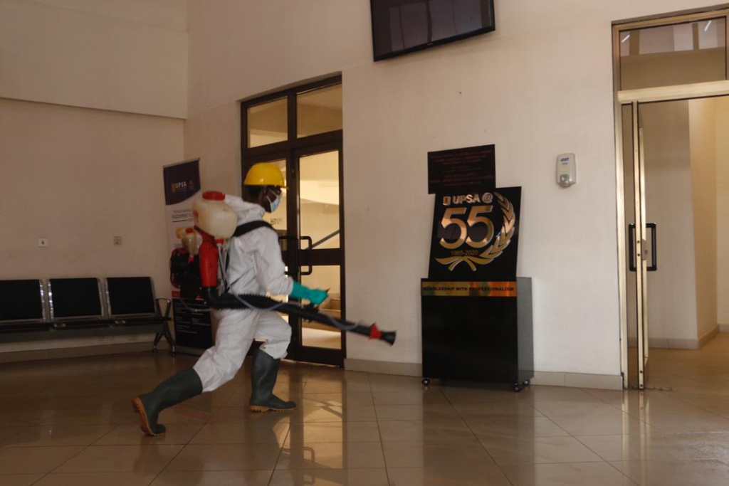 Zoomlion disinfects University of Ghana, UPSA to support fight against Covid-19 Zoomlion disinfects University of Ghana, UPSA to support fight against Covid-19