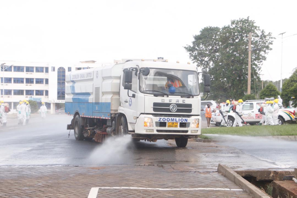 Zoomlion disinfects University of Ghana, UPSA to support fight against Covid-19 Zoomlion disinfects University of Ghana, UPSA to support fight against Covid-19
