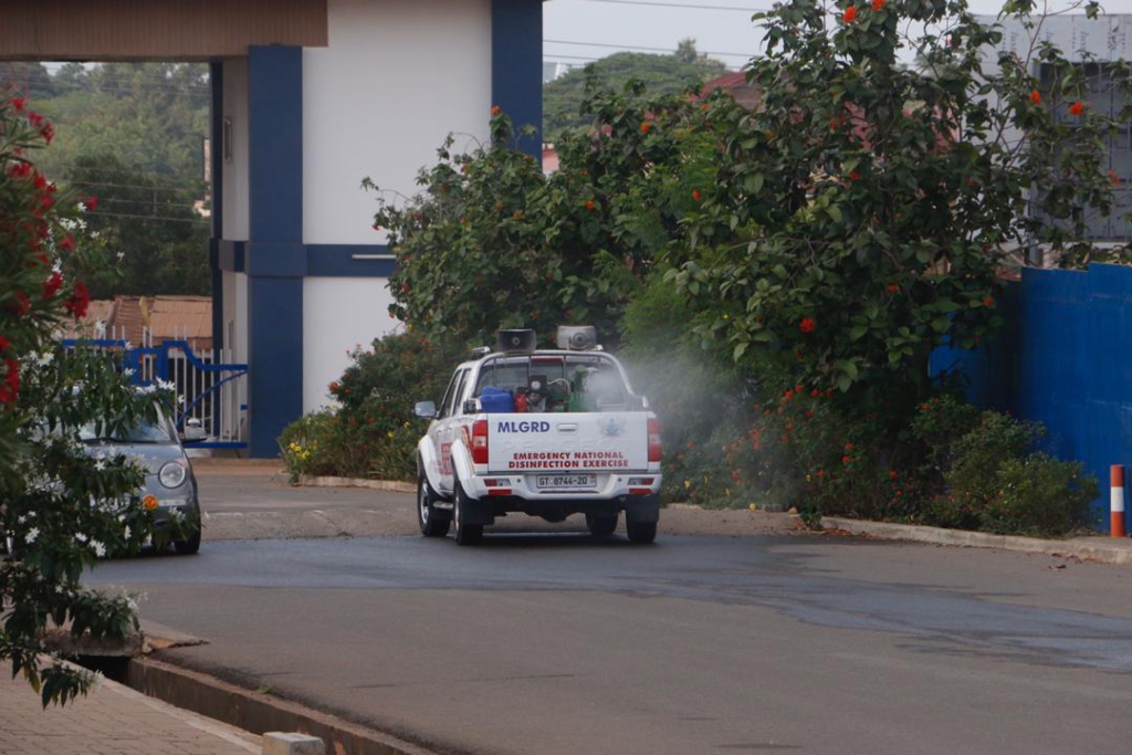 Zoomlion disinfects University of Ghana, UPSA to support fight against Covid-19 Zoomlion disinfects University of Ghana, UPSA to support fight against Covid-19