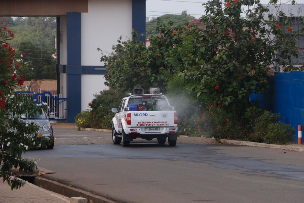 Zoomlion disinfects University of Ghana, UPSA to support fight against Covid-19