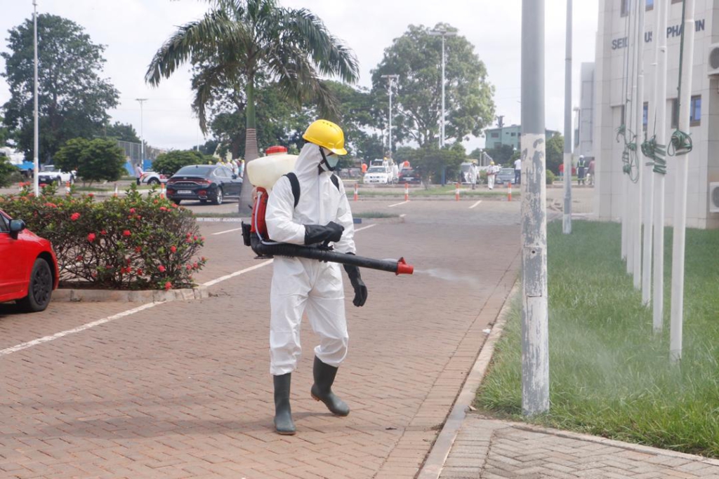 Zoomlion disinfects University of Ghana, UPSA to support fight against Covid-19