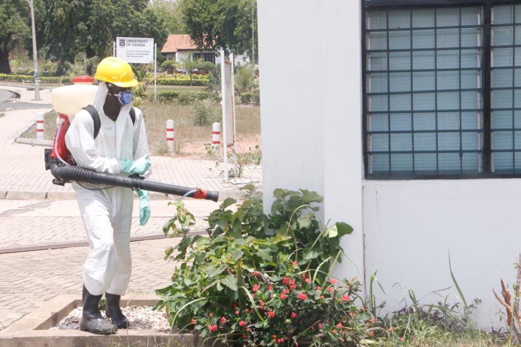 Zoomlion disinfects University of Ghana, UPSA to support fight against Covid-19