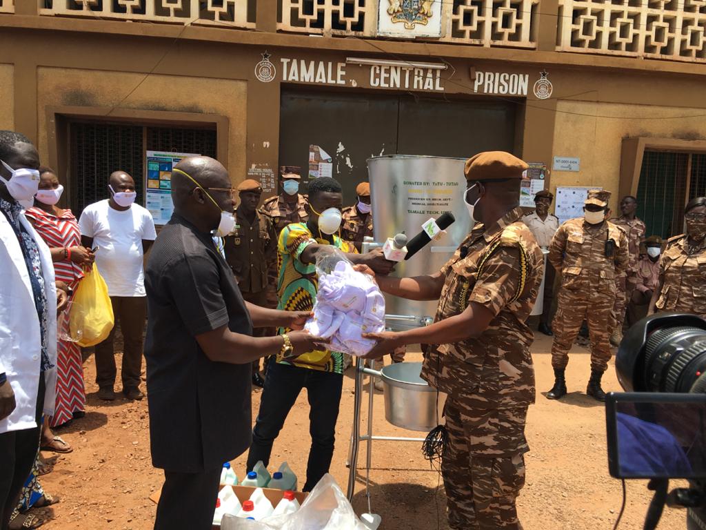 TUTAG donates mechanised hand washing machine, PPEs to institutions in Tamale TUTAG donates mechanised hand washing machine, PPEs to institutions in Tamale