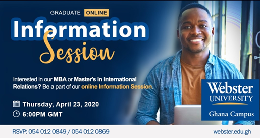 Webster University to host admissions events online in April