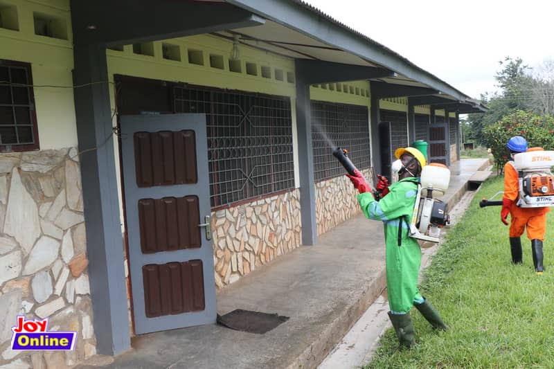 Students commend government for Senior High Schools disinfection exercise