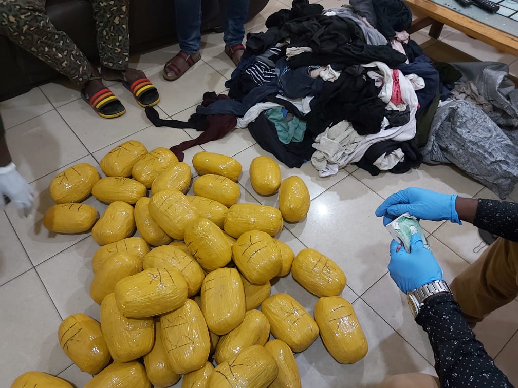22,683 grams of suspected narcotics intercepted at Ghana-Togo border