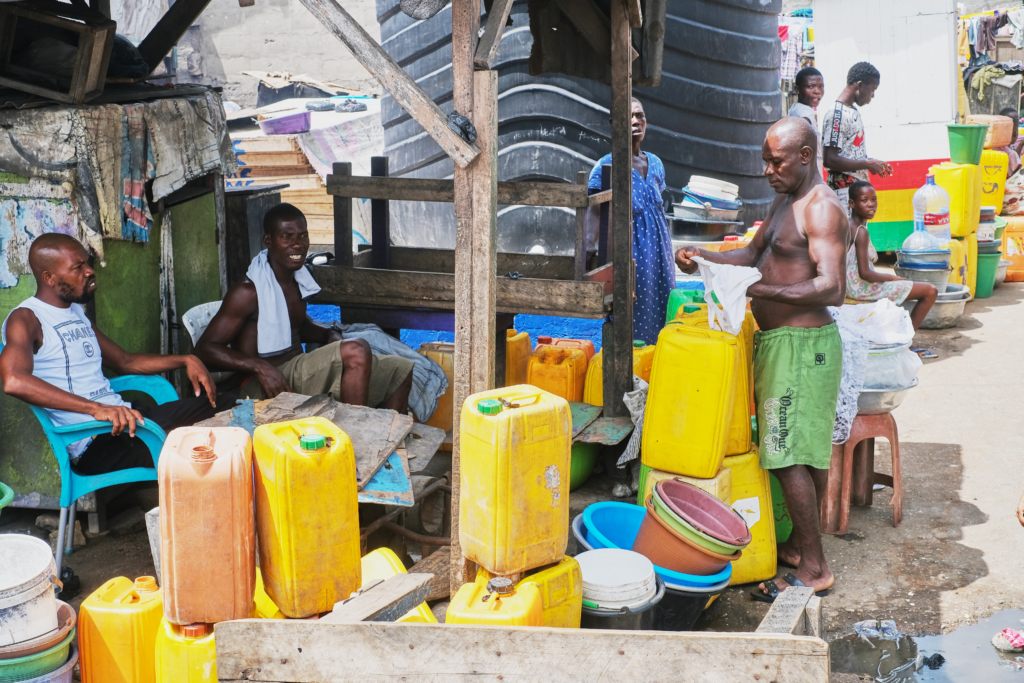 Free water distribution at Chorkor and Mamprobi in pictures