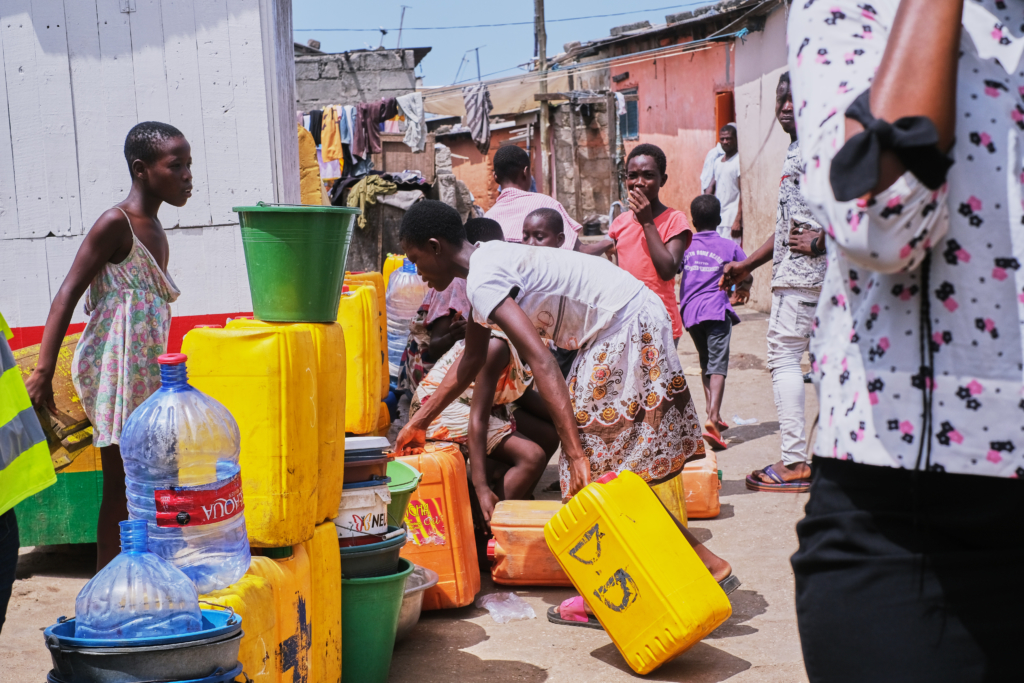 Free water distribution at Chorkor and Mamprobi in pictures