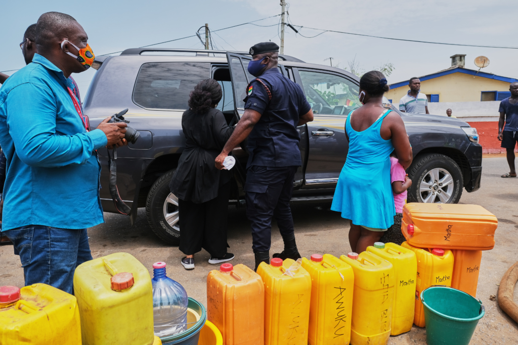 Free water distribution at Chorkor and Mamprobi in pictures