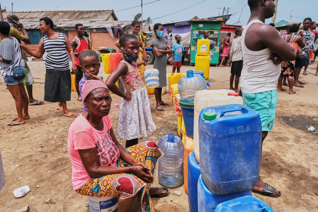 Free water distribution at Chorkor and Mamprobi in pictures