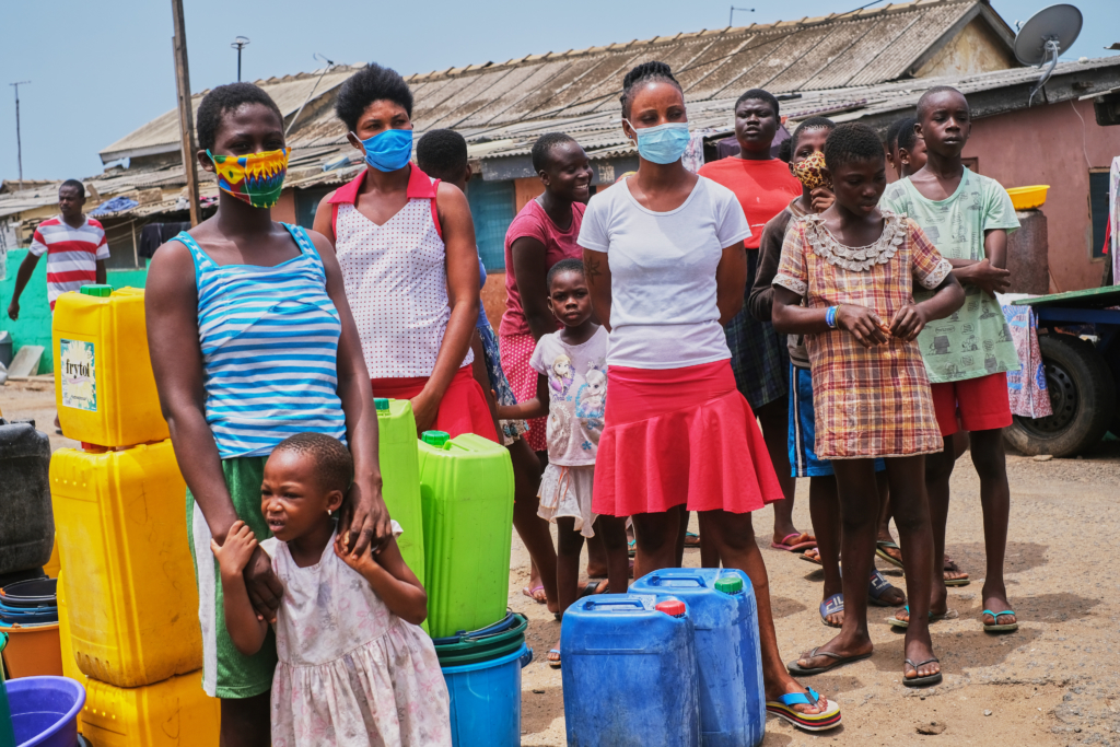 Free water distribution at Chorkor and Mamprobi in pictures