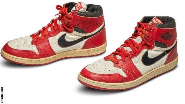 Michael Jordan: NBA legend's trainers sell for record $560,000