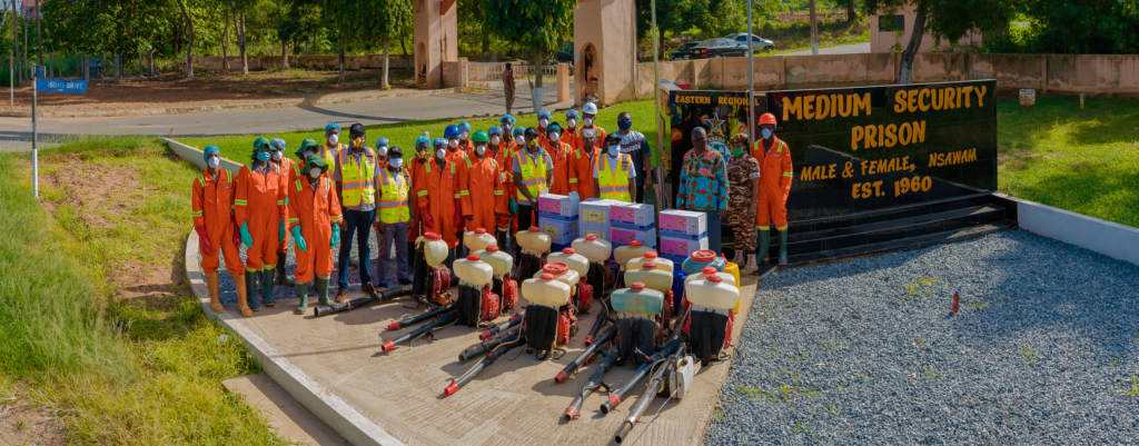 Nsawam Prisons disinfected by Dansworld Limited at no cost