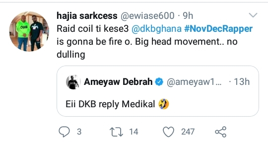 Social media users troll Medikal over NovDec rapper jab by DKB