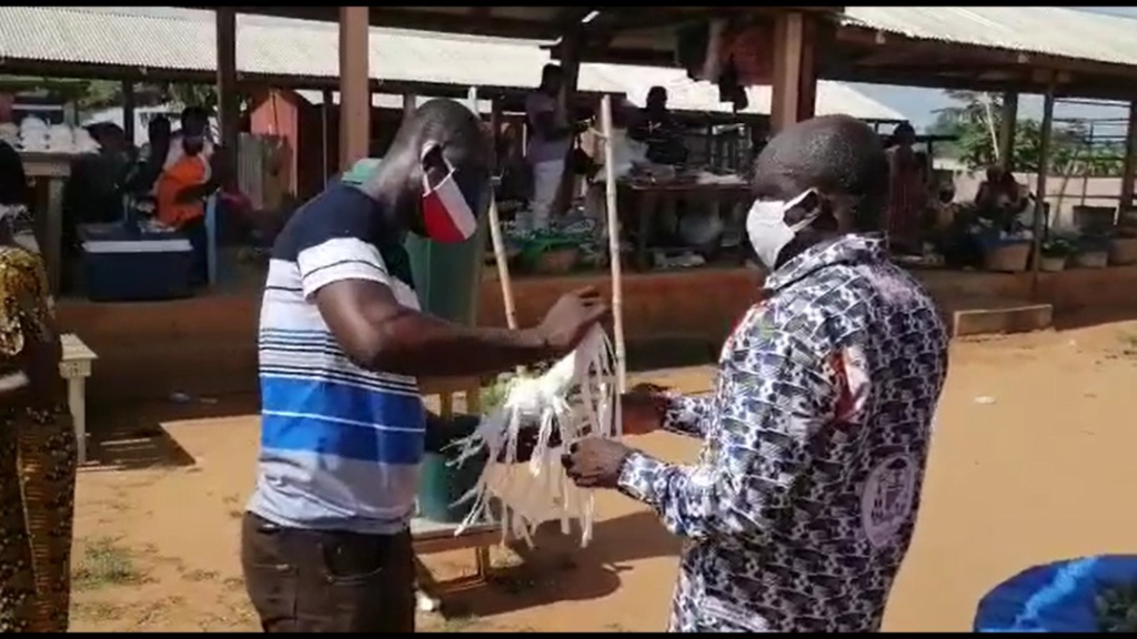 North Dayi District Assembly distributes nose masks to residents