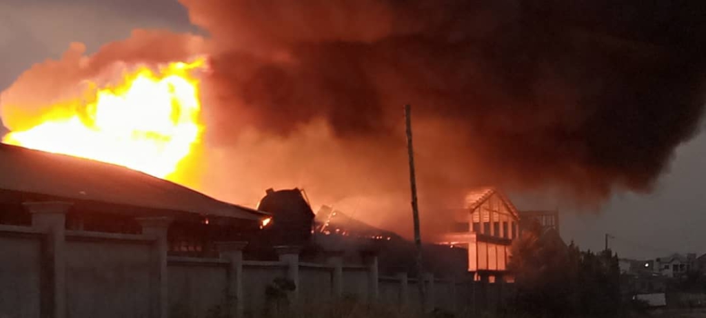 Fire destroys Royal Foam factory at Ayigya