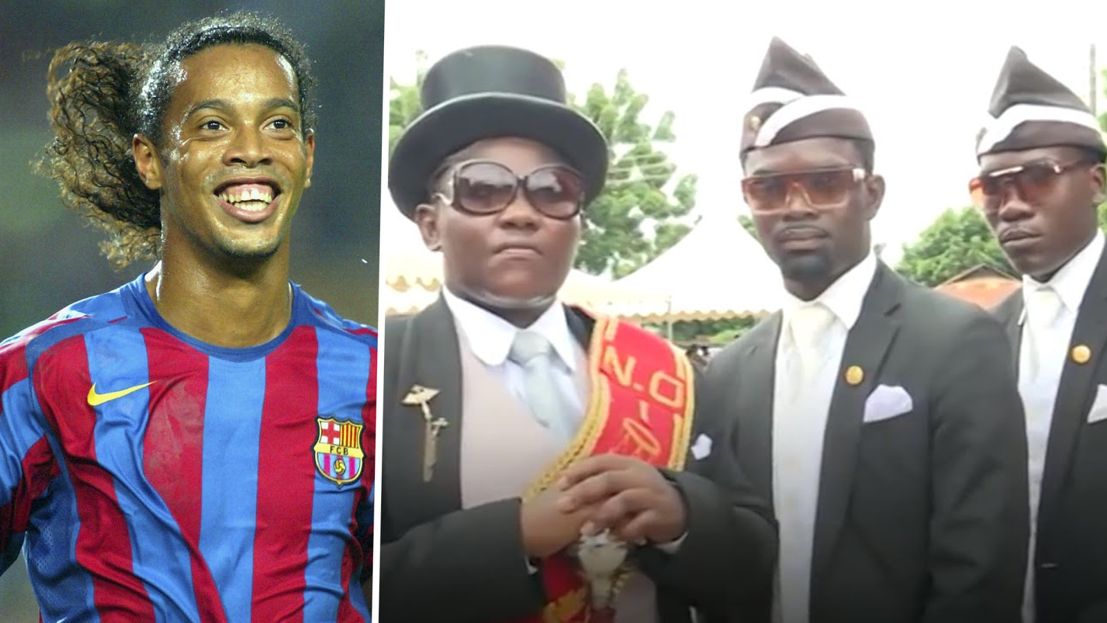 'Coffin dance' pallbearer picks Ronaldinho as the footballer he would