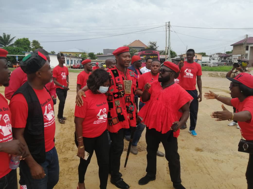 PNC's Bernard Mornah storms CID headquarters with supporters