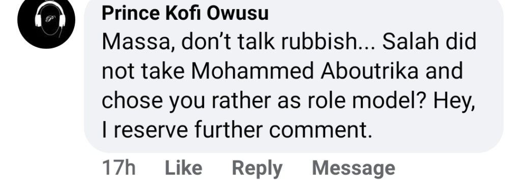 Social media reacts to Eric Bekoe claim that he was Mo Salah's role model