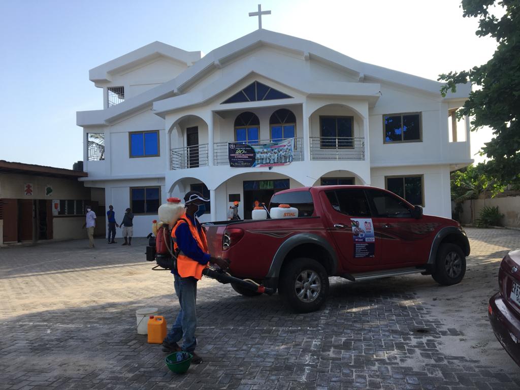 MP fumigates schools, religious centres within Ayawaso West Wuogon Constituency