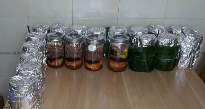 Waakye in Jars