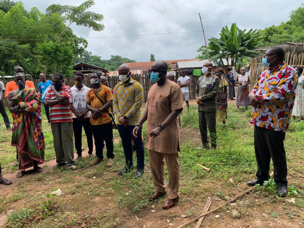 Afadzato South DCE cuts sod for construction of monkey sanctuary