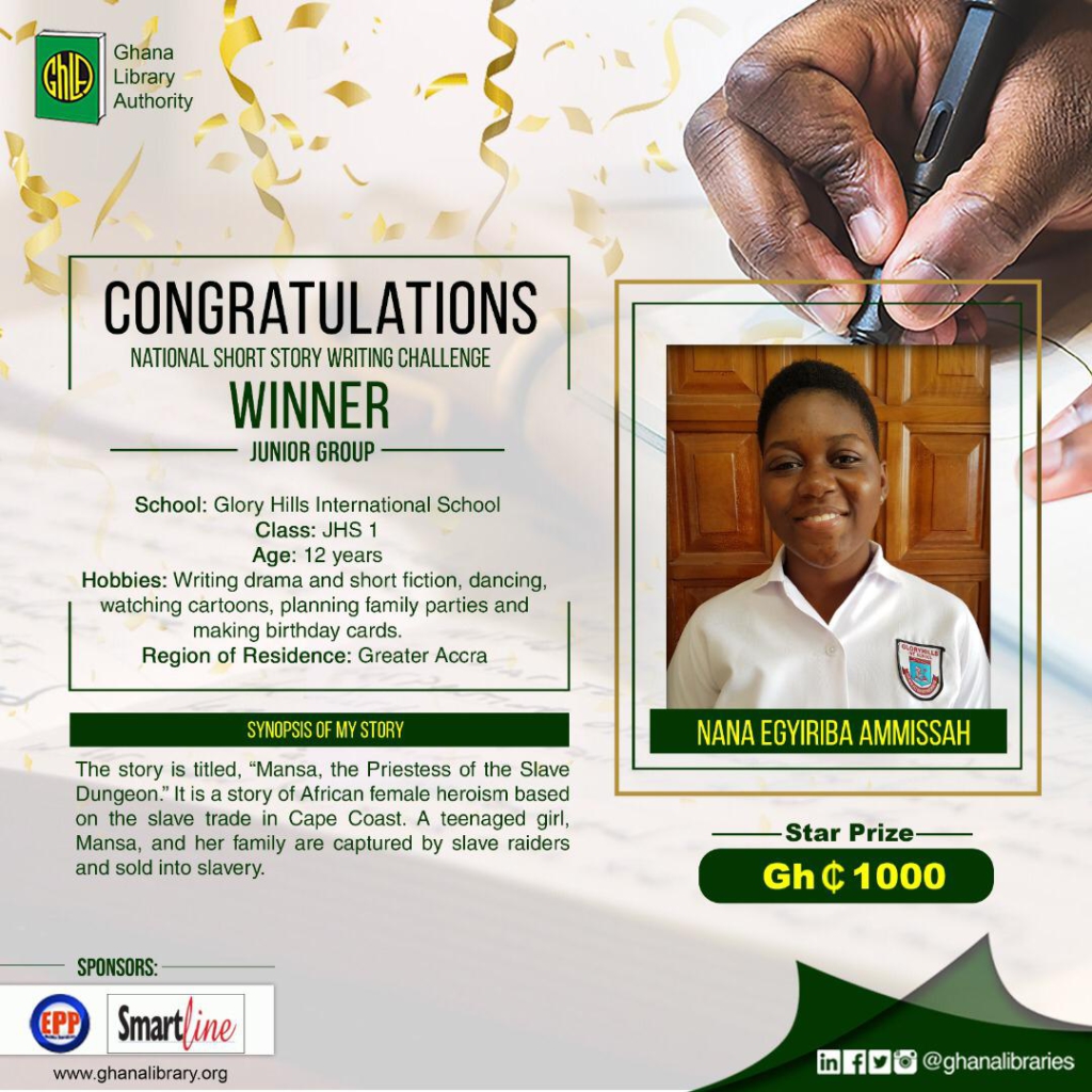 Ghana Library Authority awards winners of National Short Story Writing Challenge