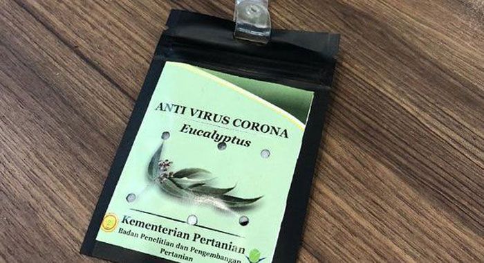 Indonesia unveils necklace it claims can prevent coronavirus infections