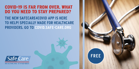 A free mobile app for healthcare providers that offers practical support in handling Covid-19 crisis