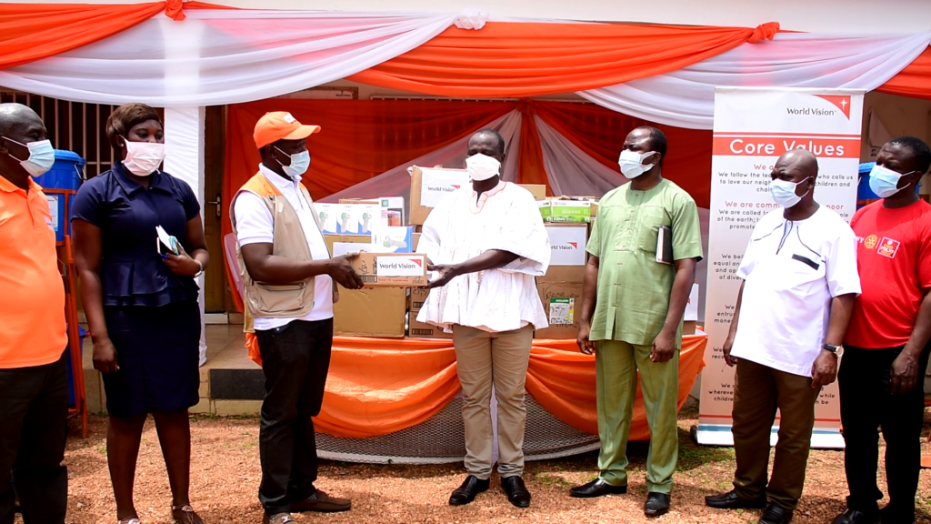 World Vision Ghana intensifies Covid-19 fight in Krachi West with second batch of PPE donation