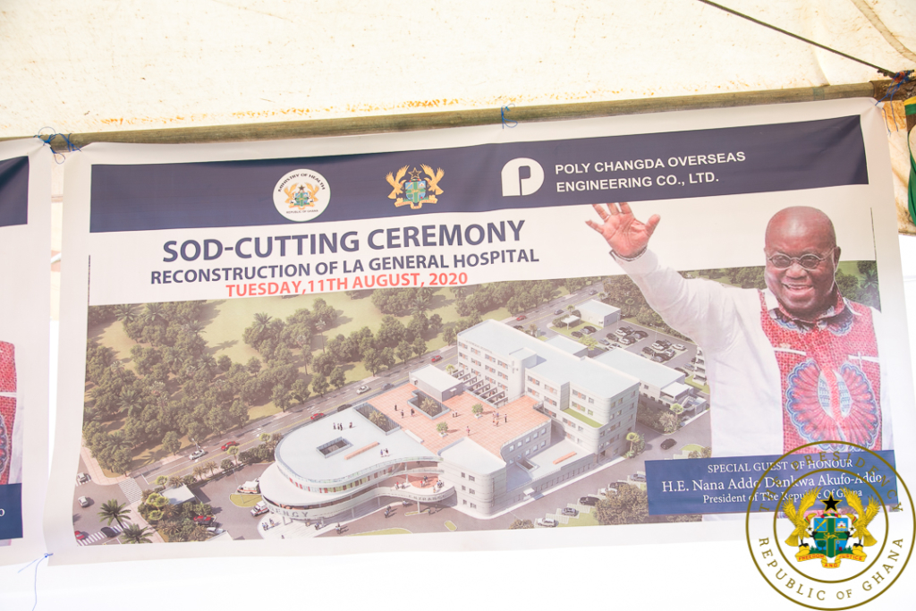 Akufo-Addo cuts sod for €68m La General Hospital Redevelopment Project