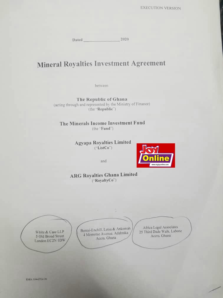 Minority demands answers from Finance Ministry on how much it has paid transaction advisors working on controversial Agyapa deal