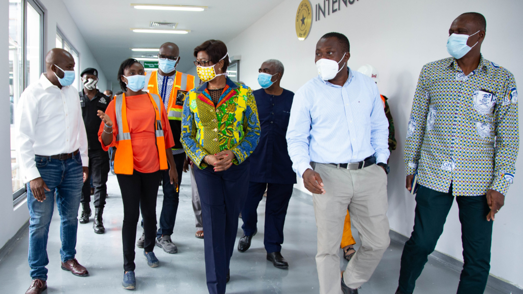 Sophia Akuffo commends use of home-grown talents in construction of Ghana’s first Infectious Disease Centre