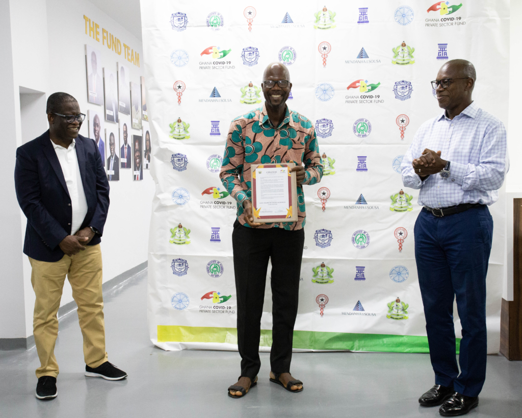 Ghana Covid-19 Private Sector Fund honours project teams after handover of Infectious Disease Centre