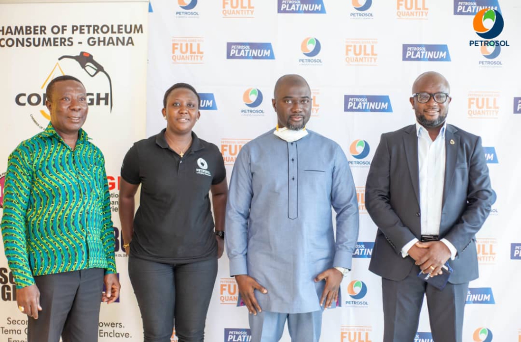 Petrosol Ghana donates cash, fuel vouchers, PPEs to Chamber of Petroleum Consumers-Ghana
