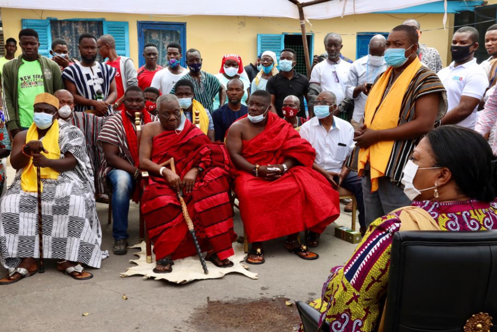 First Lady donates to Teshie Traditional Council, others ahead of Homowo festival