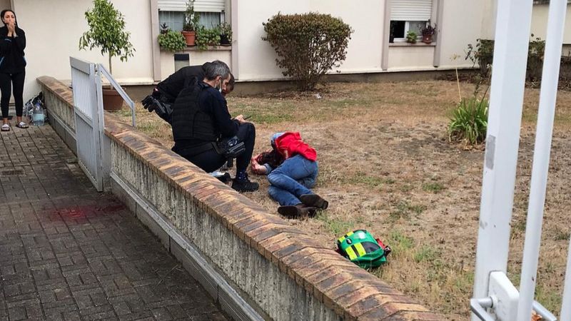 Seven detained after knife attack near ex-Charlie Hebdo offices